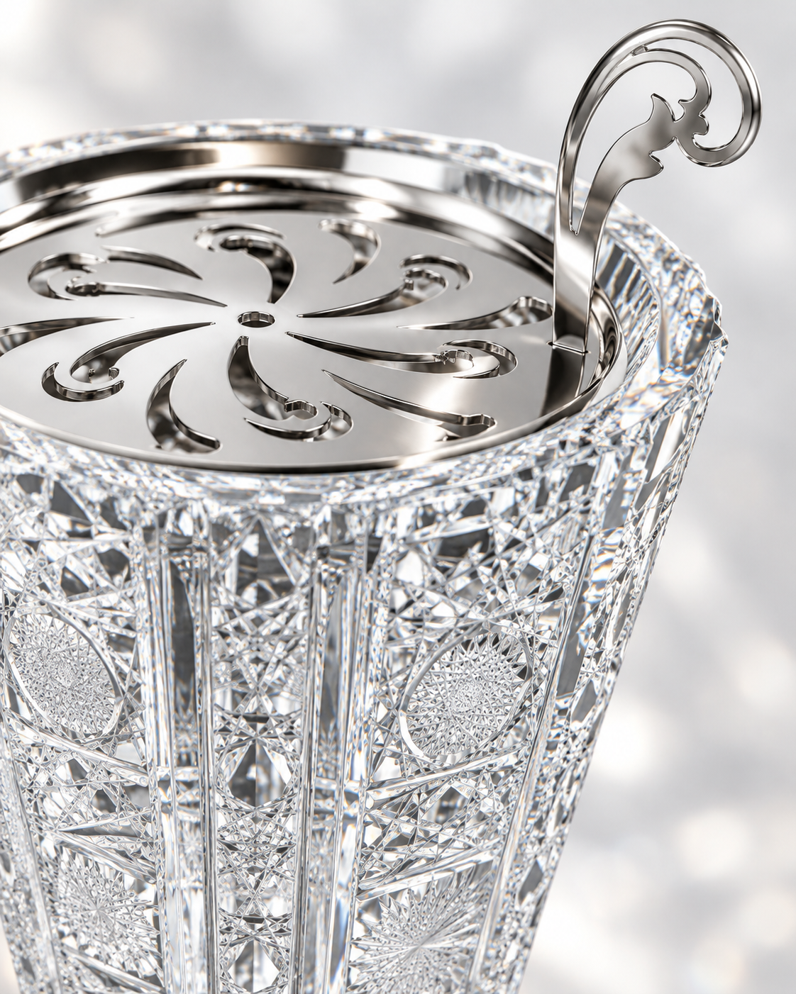 Octave Cristal Crystal Incense Burner, Close-up