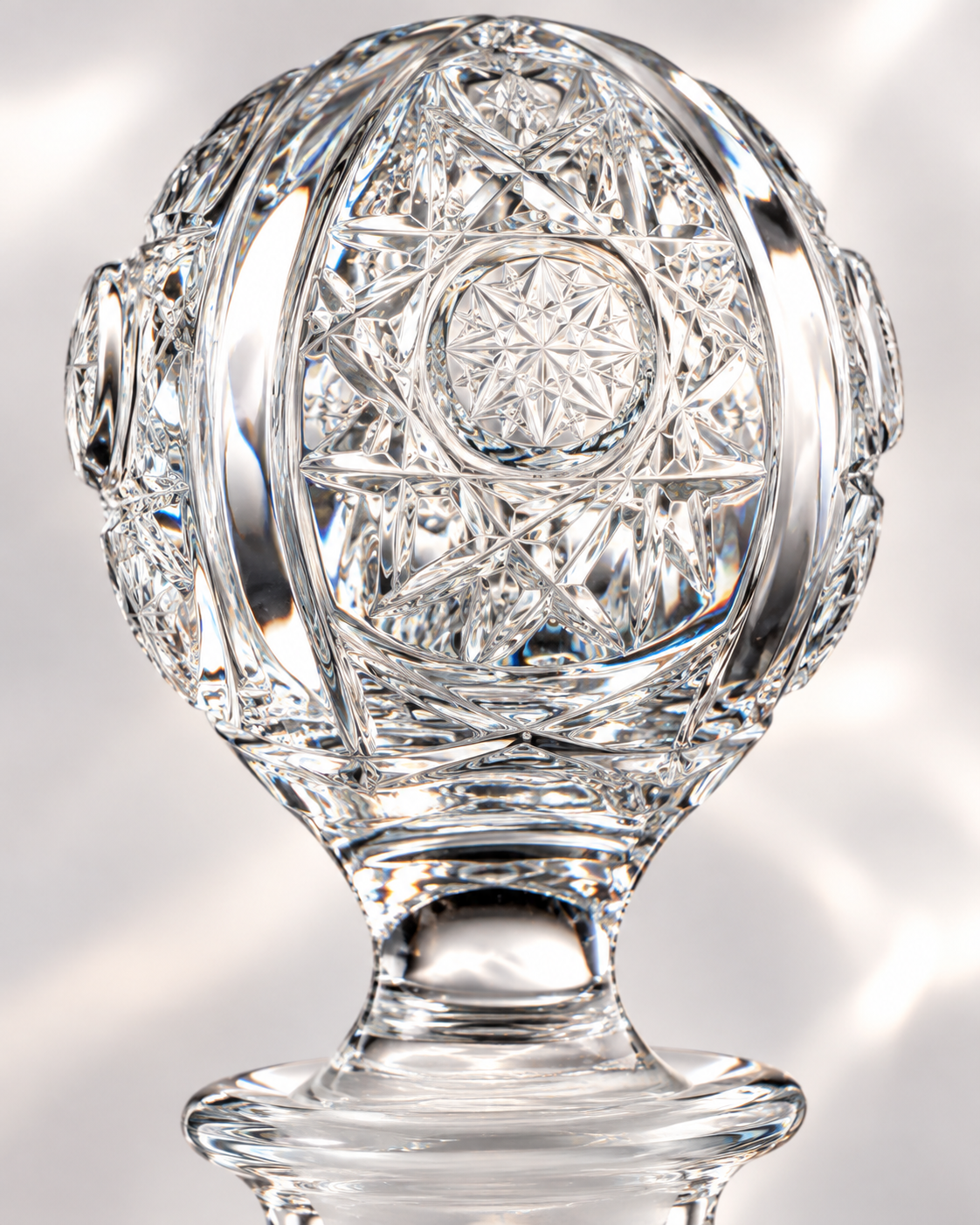Imperiale Footed Perfume Flacon - Clear, Close-up
