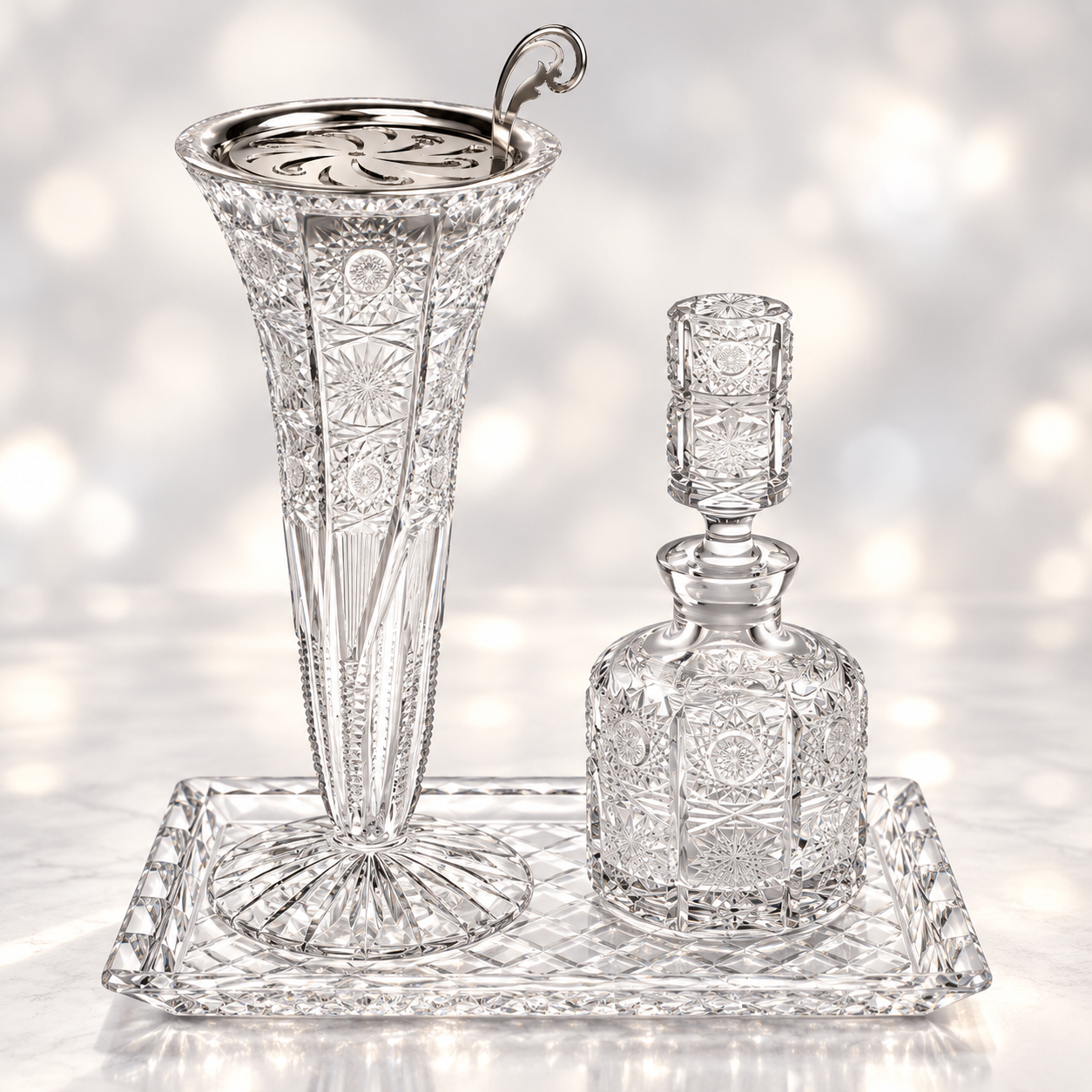 Aroma Trio Crystal Vanity Set, Crystal