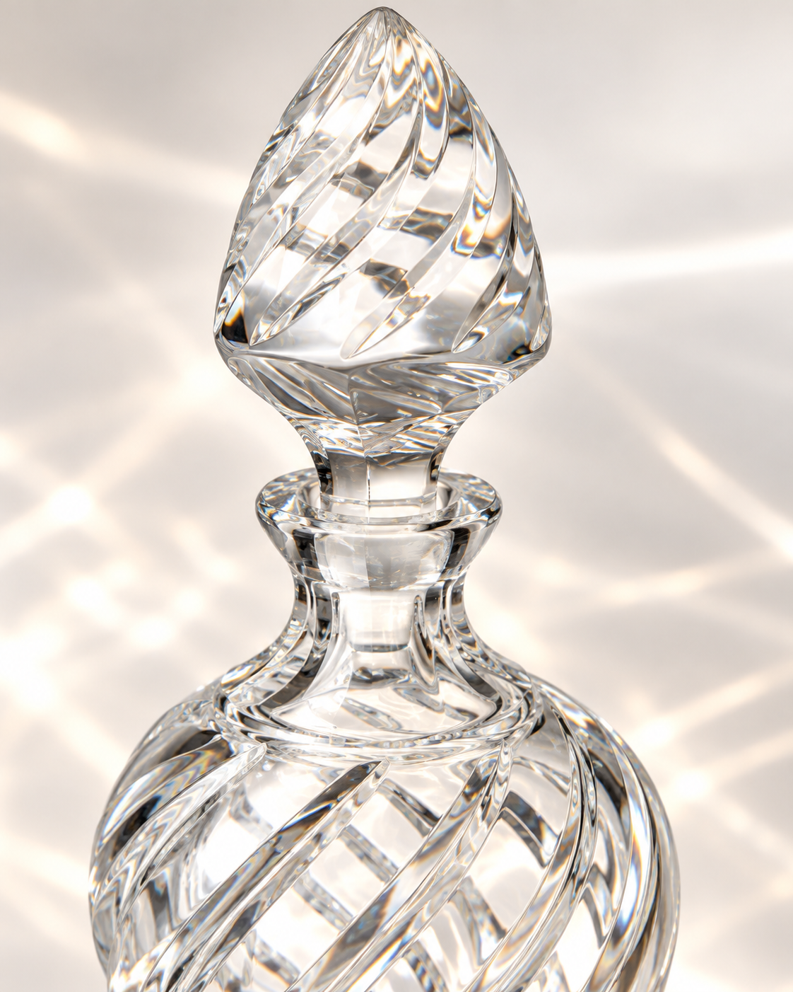 Atelier Swirl Perfume Flacon, Petite - Clear, Close-up