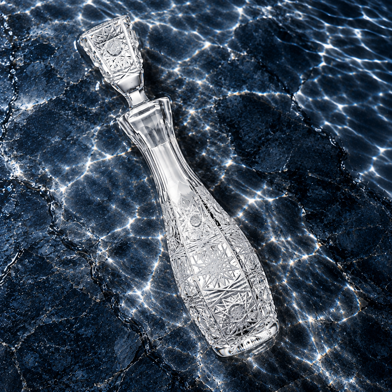 Royale Lace Spire Perfume Decanter - Clear