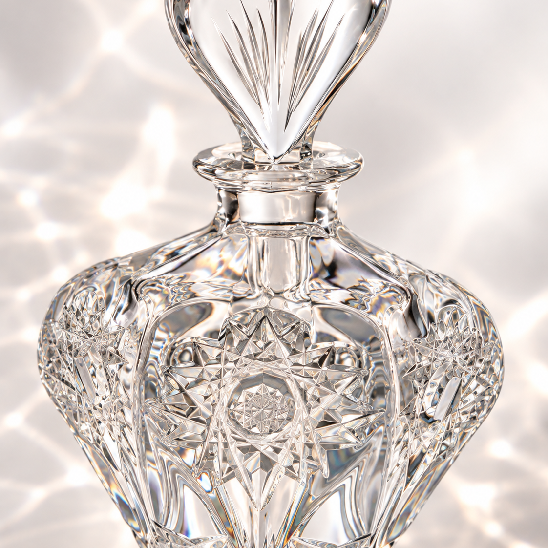 Coeur Footed Perfume Flacon - Clear, Close-up
