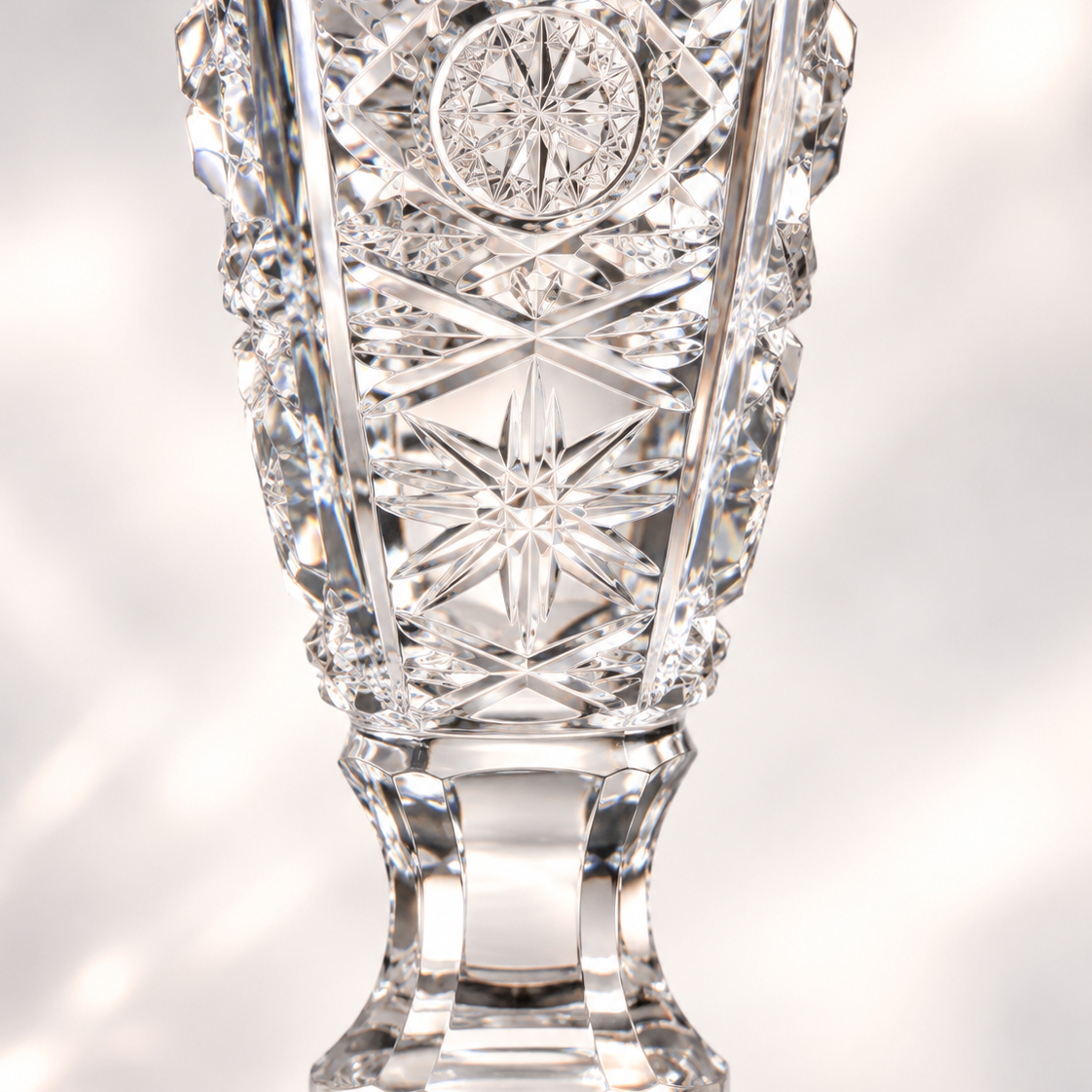 Royale Lace Tall Perfume Decanter - Clear, Close-up
