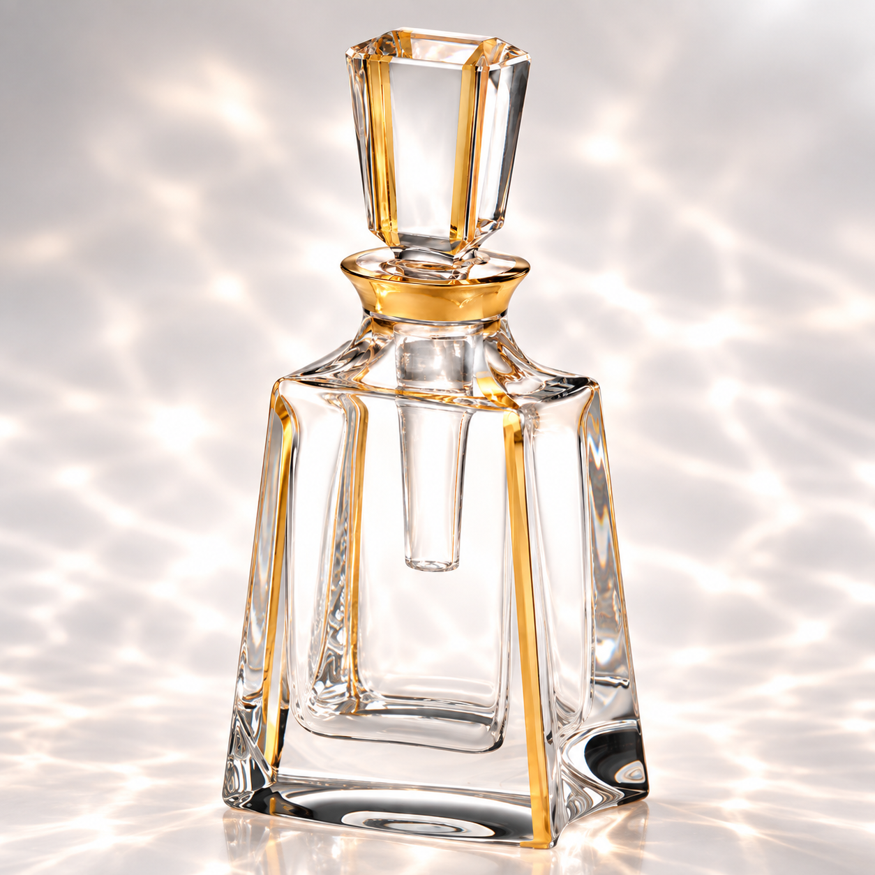 Kathrene Pinstripe Perfume Flacon - Gold