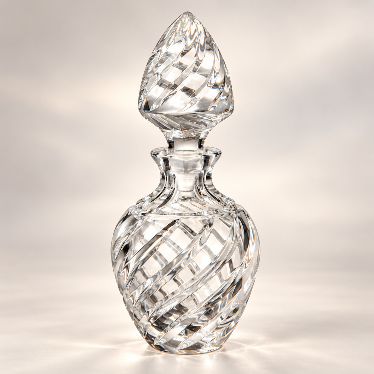 Atelier Swirl Perfume Flacon, Petite - Clear