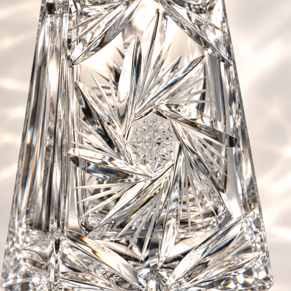 Kathrene Pinwheel Perfume Flacon - Clear, Close-up