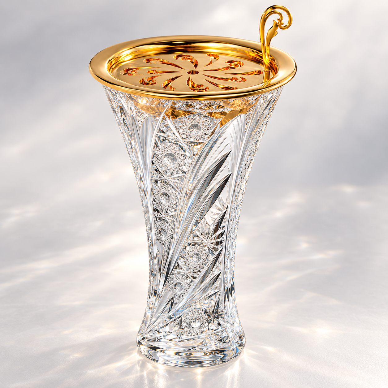 Cristal Lumière Vase Incense Burner