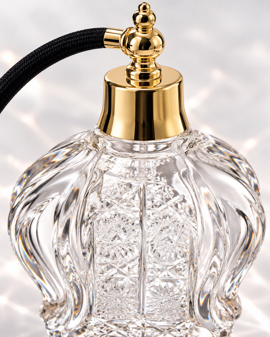 Dome Lace Atomizer Perfume Flacon - Clear, Close-up