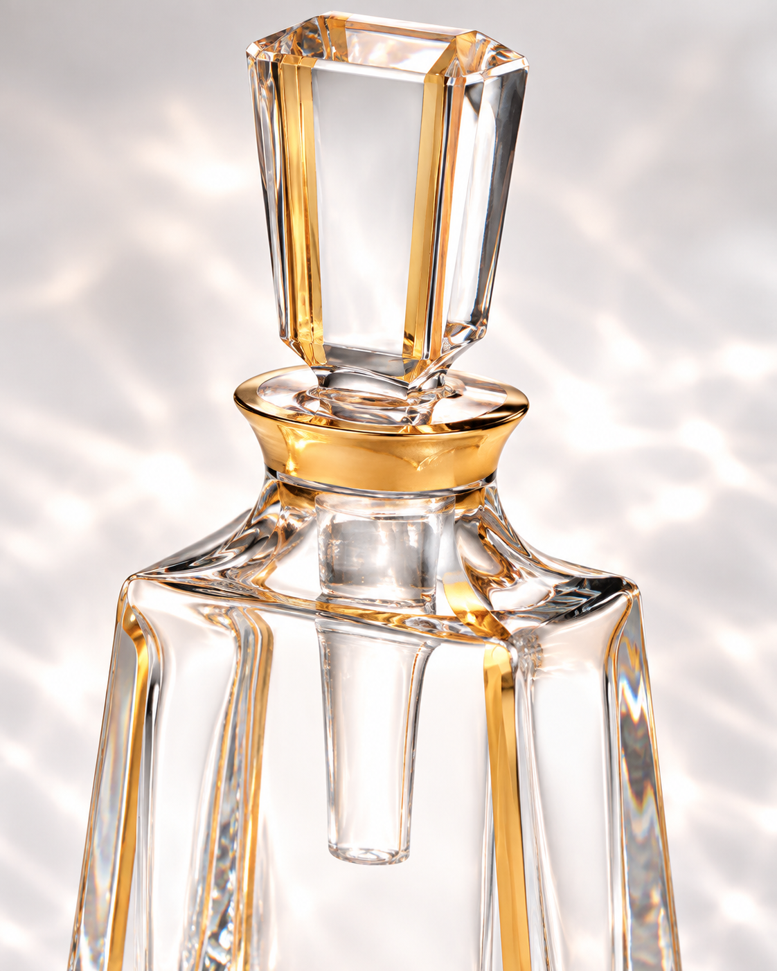 Kathrene Pinstripe Perfume Flacon - Gold, Close-up