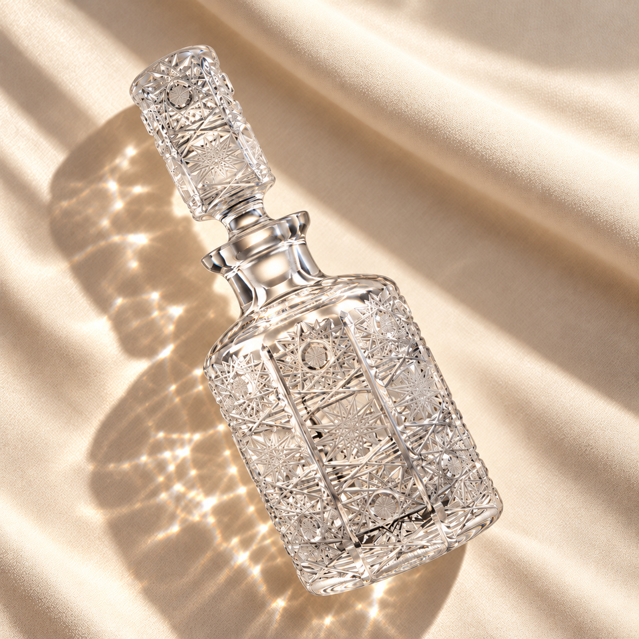 Royale Lace Perfume Decanter, Medium - Clear