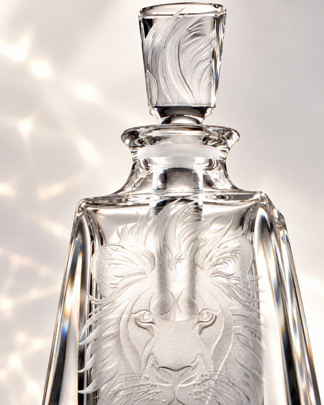Kathrene Lion Perfume Flacon - Clear, Close-up