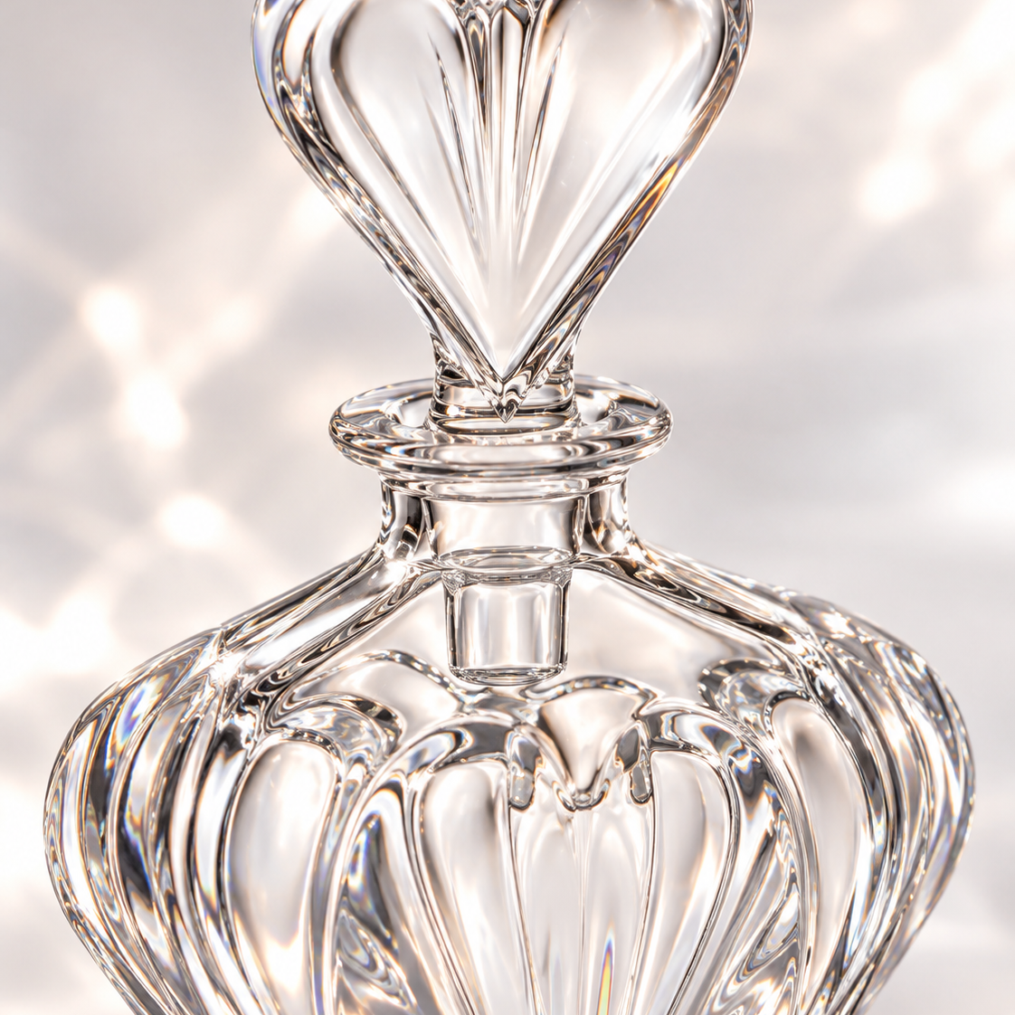 Coeur Footed Flacon and Box Set - Clear, Close-up