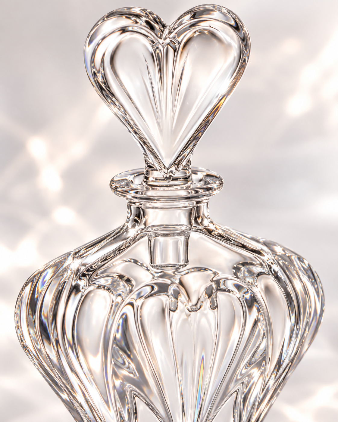 Coeur Footed Flacon and Box Set - Clear, Close-up