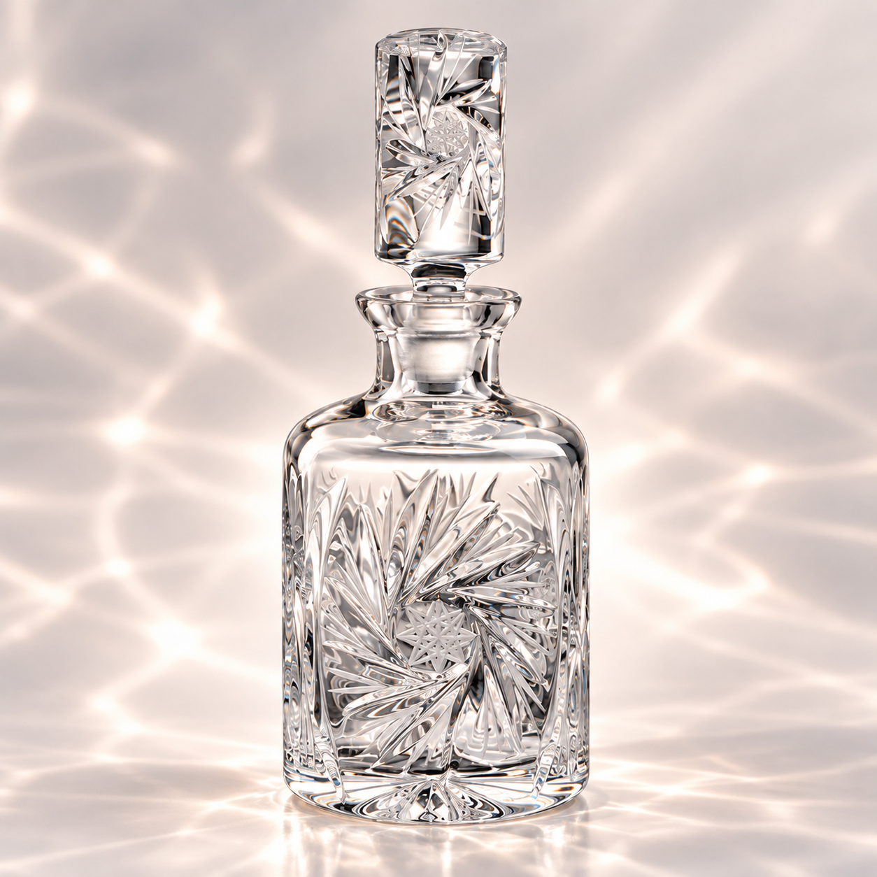 Royale Pinwheel Perfume Decanter, Medium - Clear