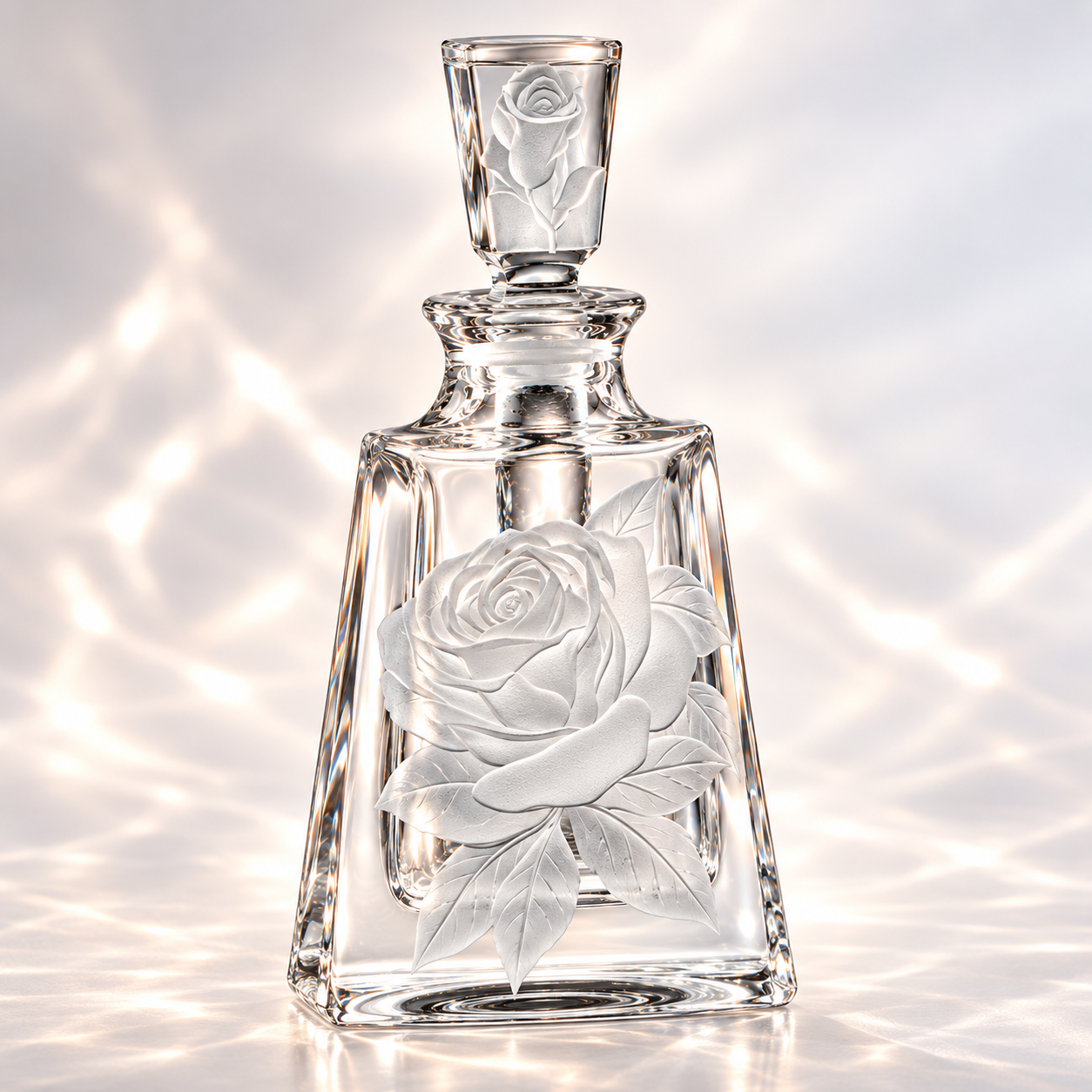 Kathrene Roses Perfume Flacon - Clear
