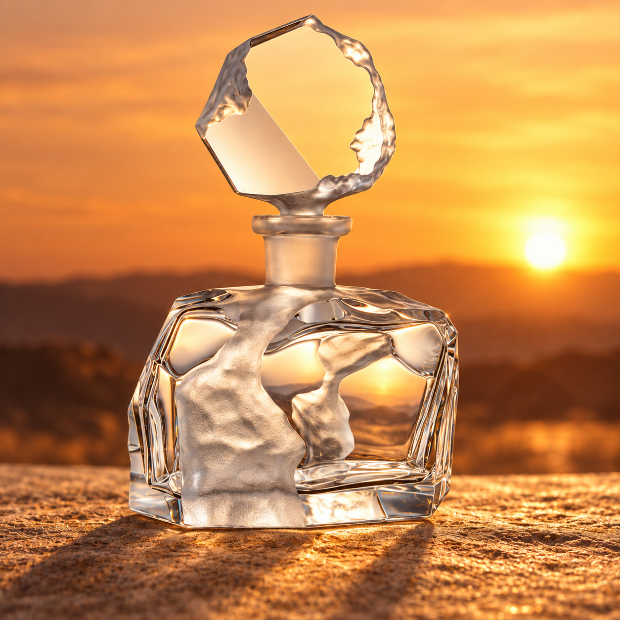 Reef Perfume Flacon - Frosted Clear