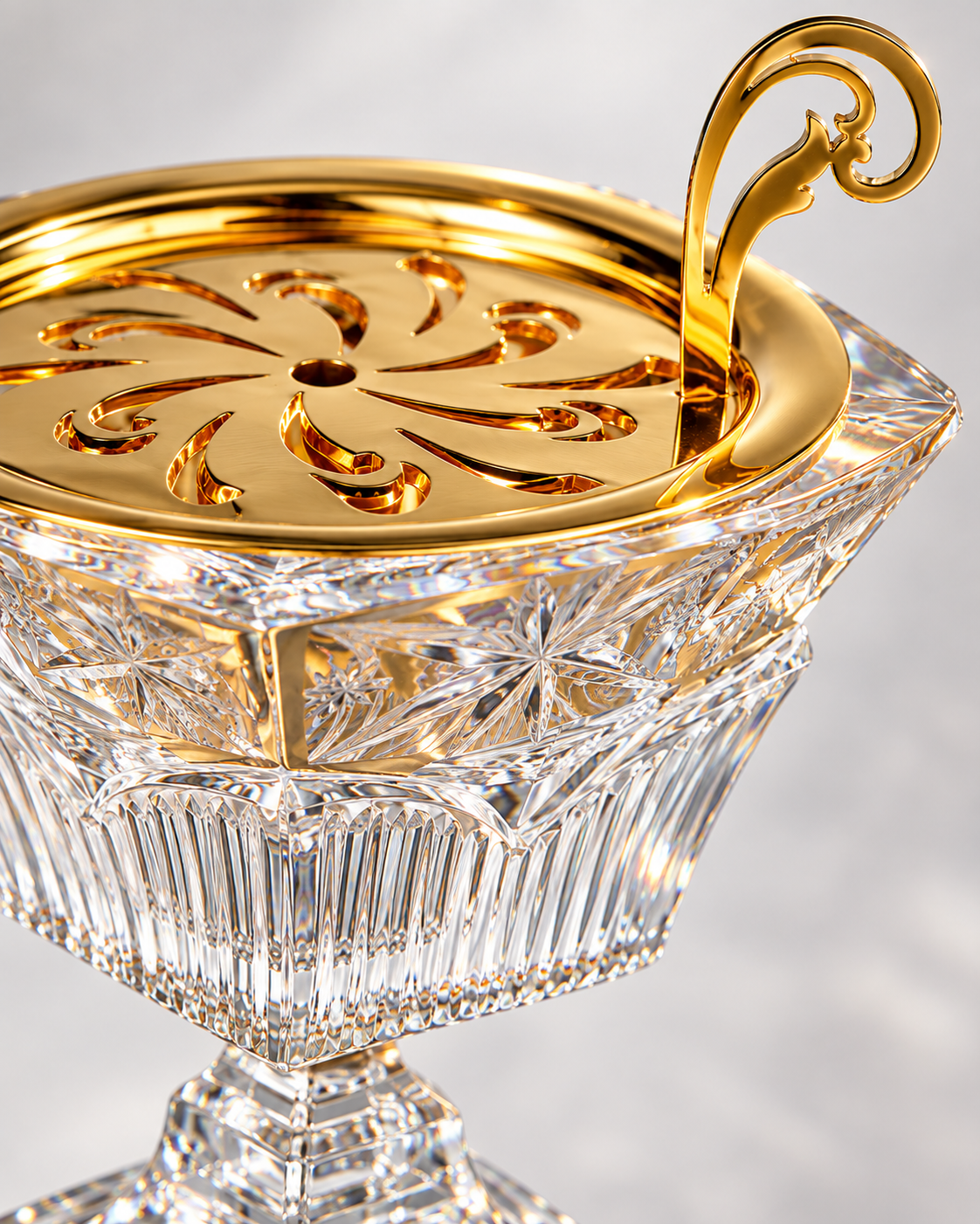Aroma Quintet Crystal Vanity Set, Crystal, Close-up