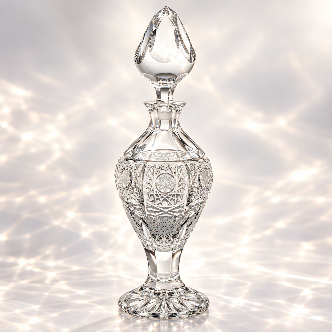 Atelier Lace Perfume Flacon, Footed - Clear