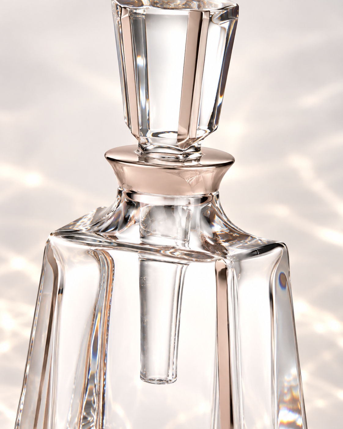 Kathrene Pinstripe Perfume Flacon - Platinum, Close-up