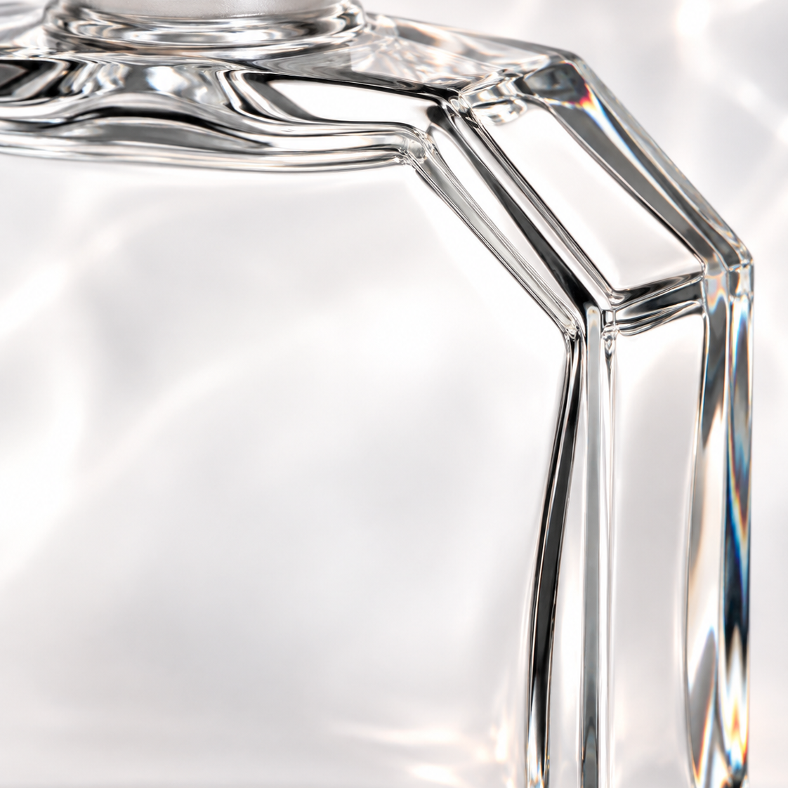 Nymphe Grand Figural Perfume Flacon - Frosted Clear, Close-up