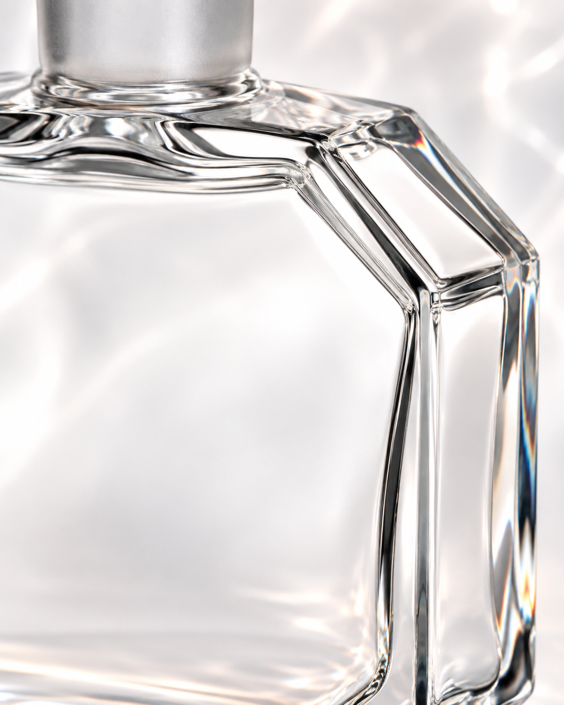 Nymphe Grand Figural Perfume Flacon - Frosted Clear, Close-up
