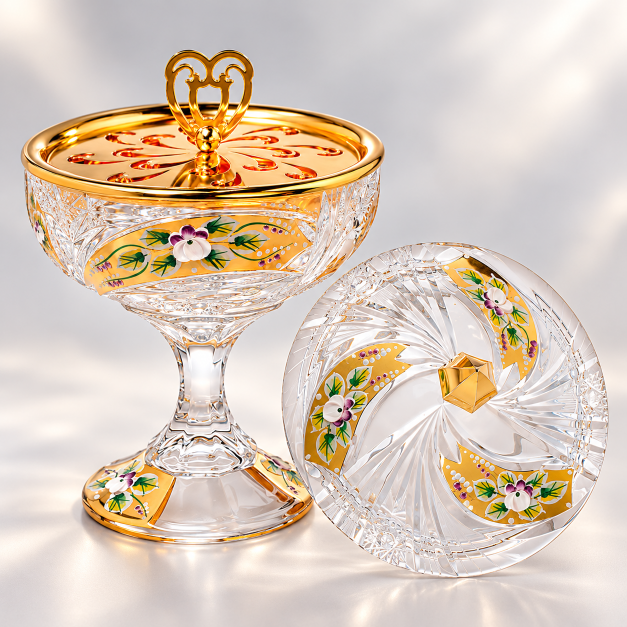 Florale Coeur Incense Burner Set