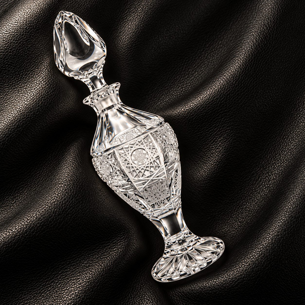 Atelier Lace Perfume Flacon, Footed - Clear