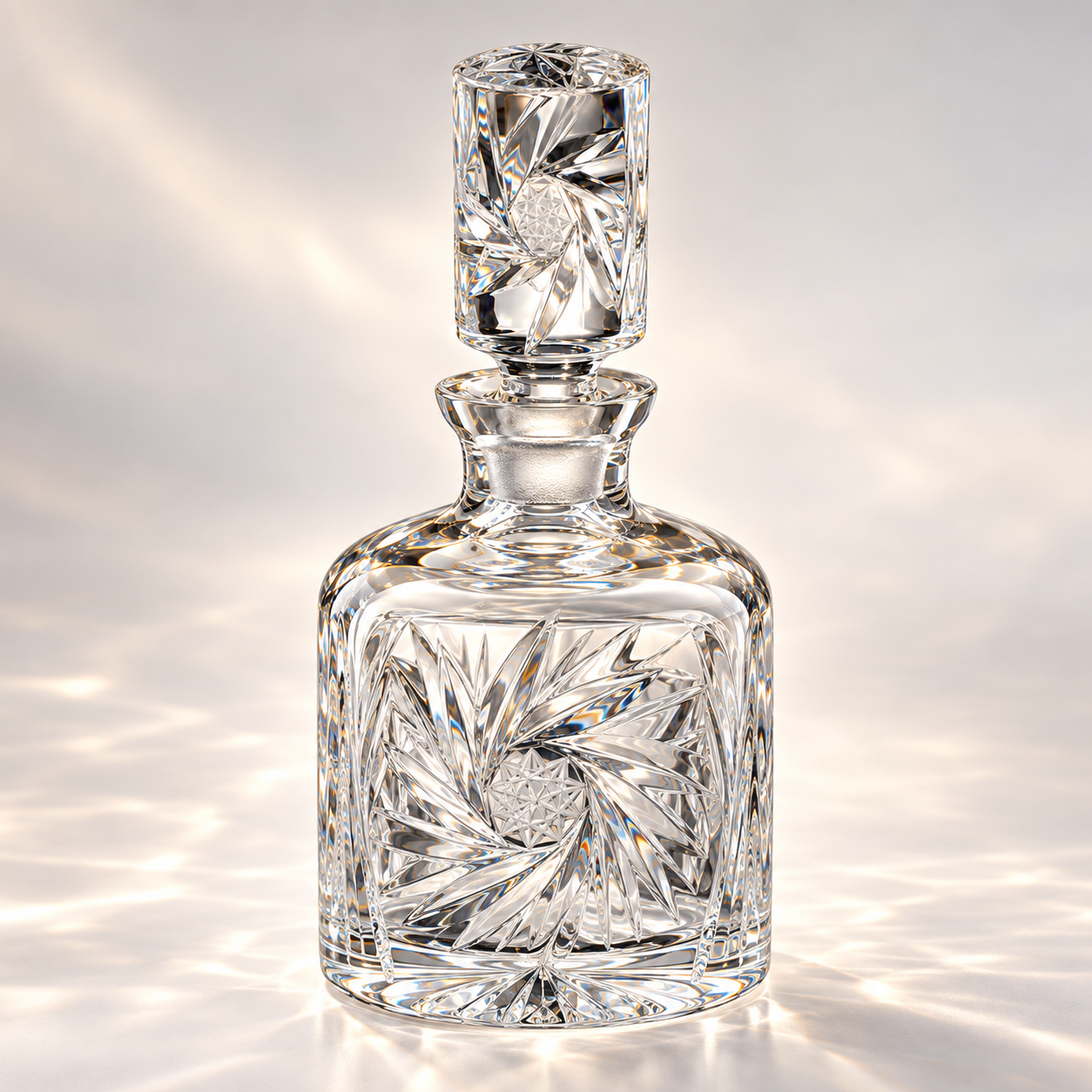 Royale Pinwheel Perfume Decanter, Small - Clear