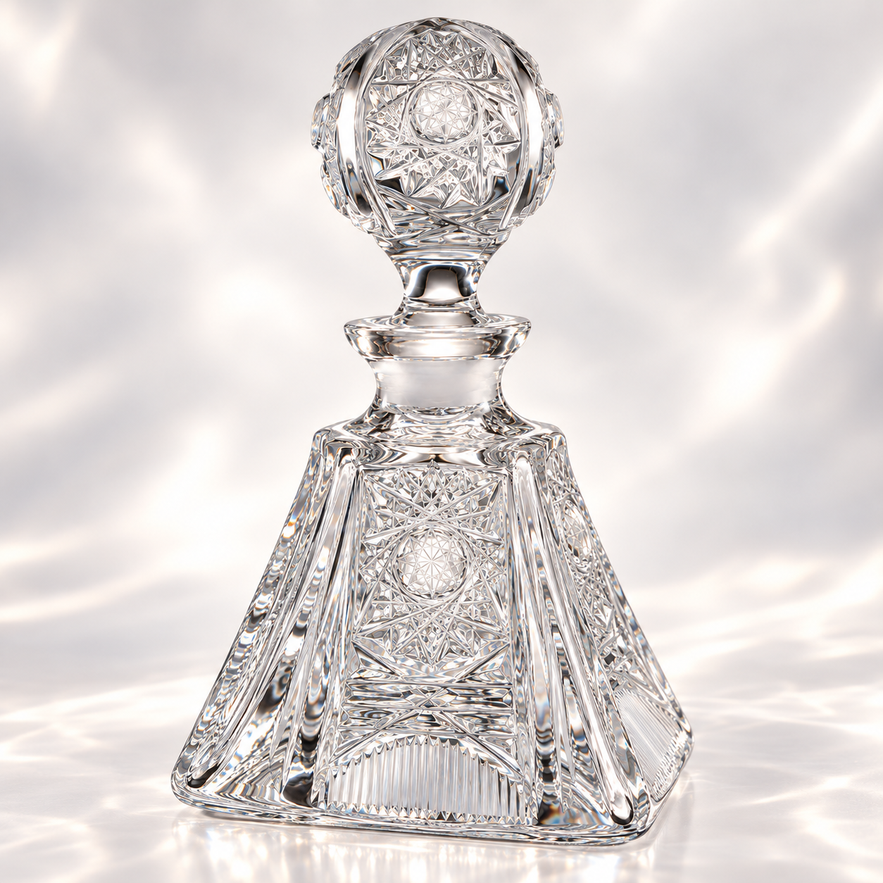 Pyramide Lace Perfume Flacon - Clear
