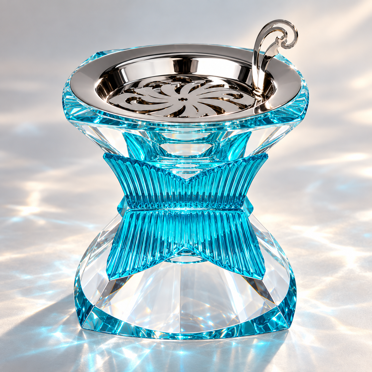 Aqua Lumière Crystal Incense Burner