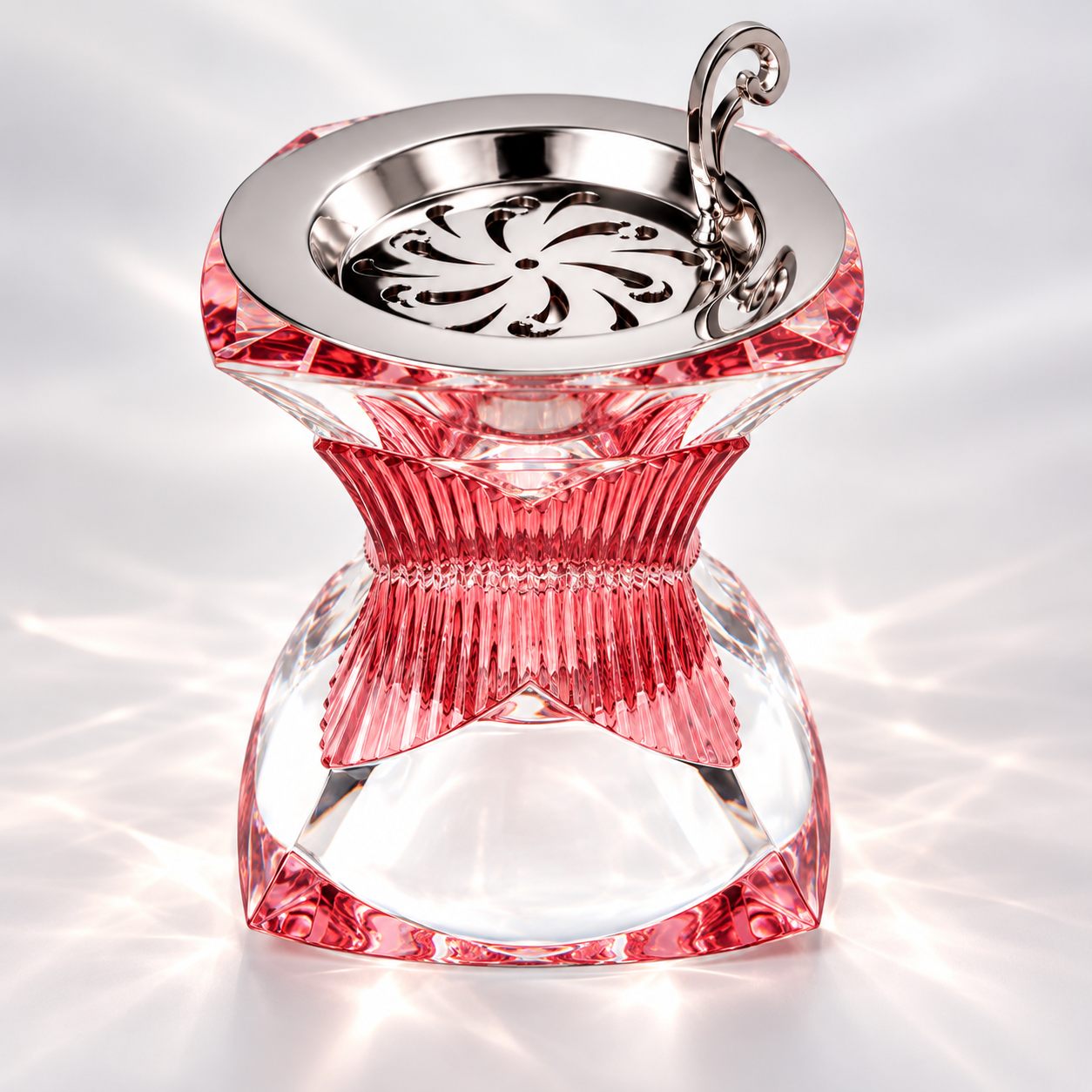 Rosé Lumière Crystal Incense Burner