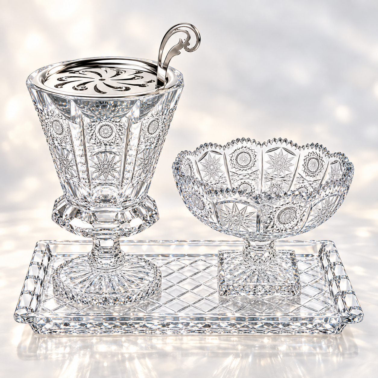 Aroma Trio Crystal Vanity Set, Crystal