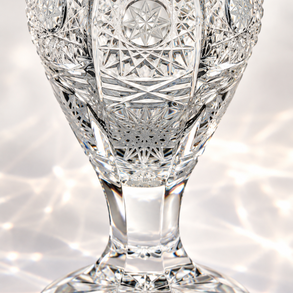 Atelier Lace Perfume Flacon, Footed - Clear, Close-up
