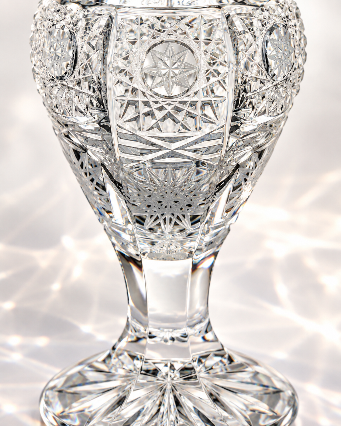 Atelier Lace Perfume Flacon, Footed - Clear, Close-up
