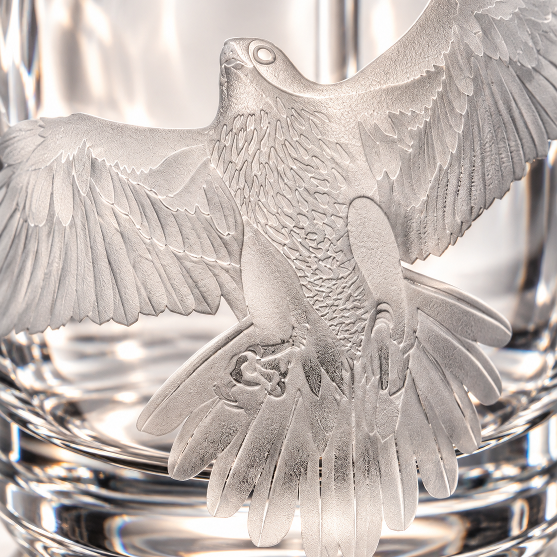 Grand Falcon Perfume Decanter - Clear, Close-up
