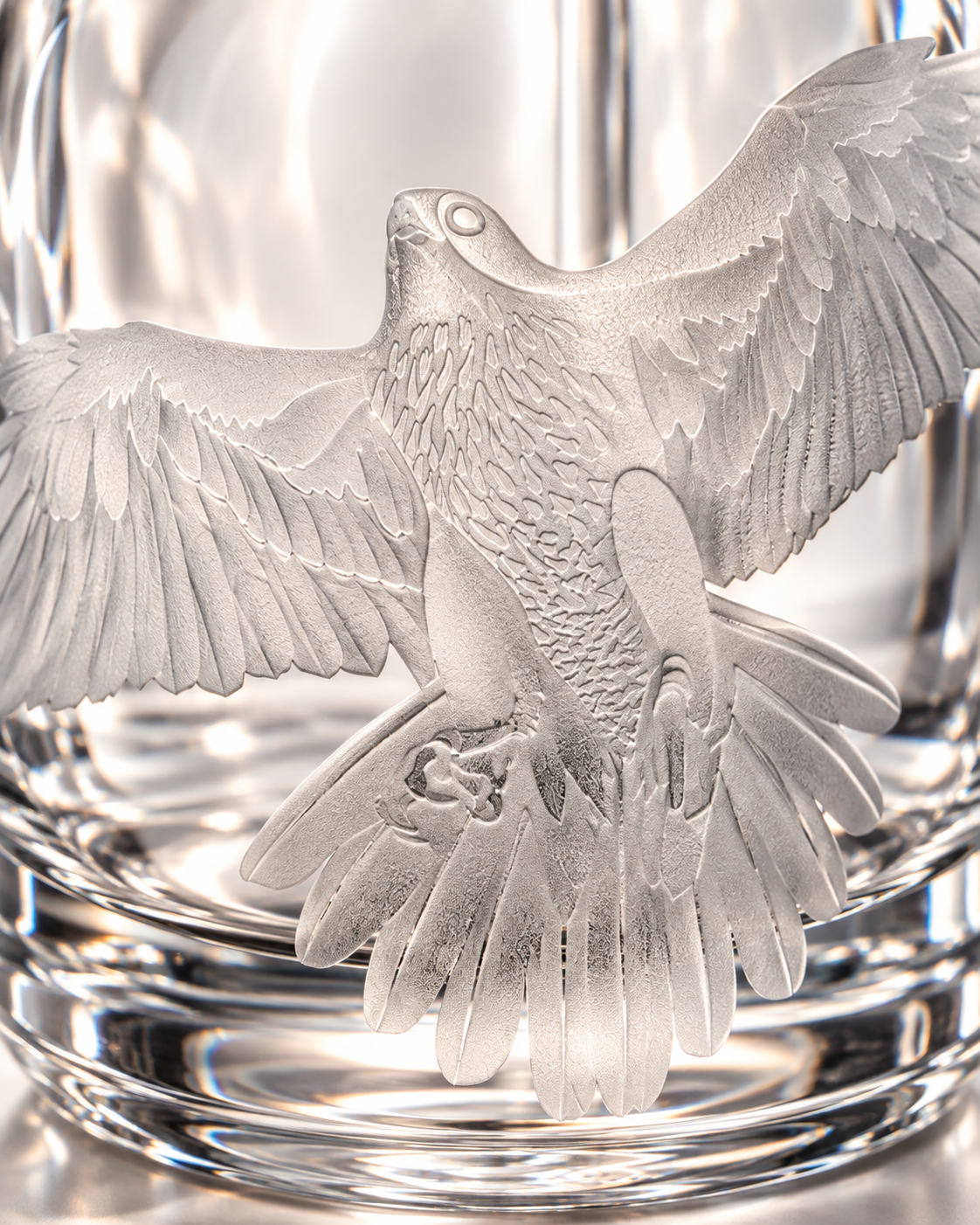 Grand Falcon Perfume Decanter - Clear, Close-up