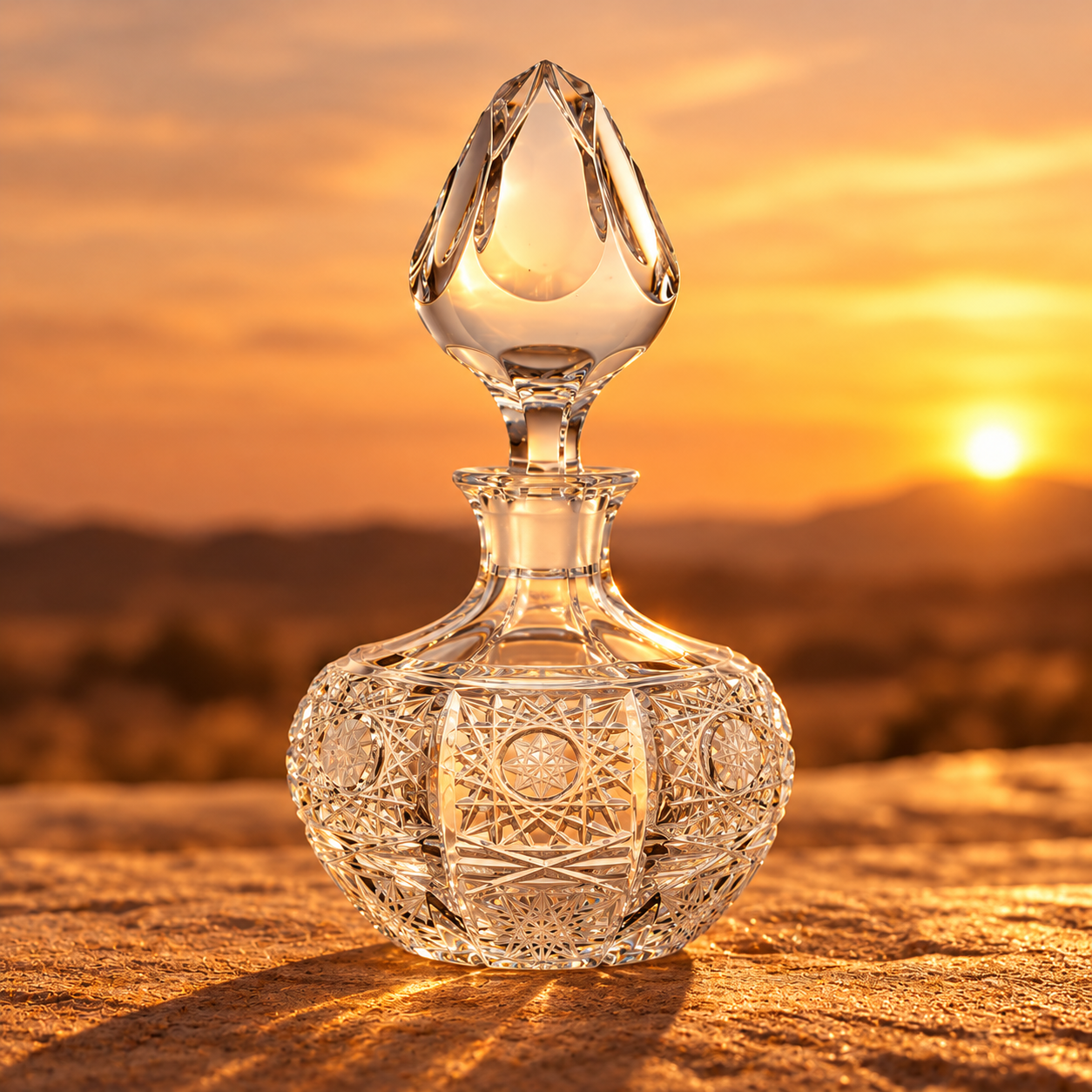 Atelier Lace Perfume Flacon, Squat - Clear