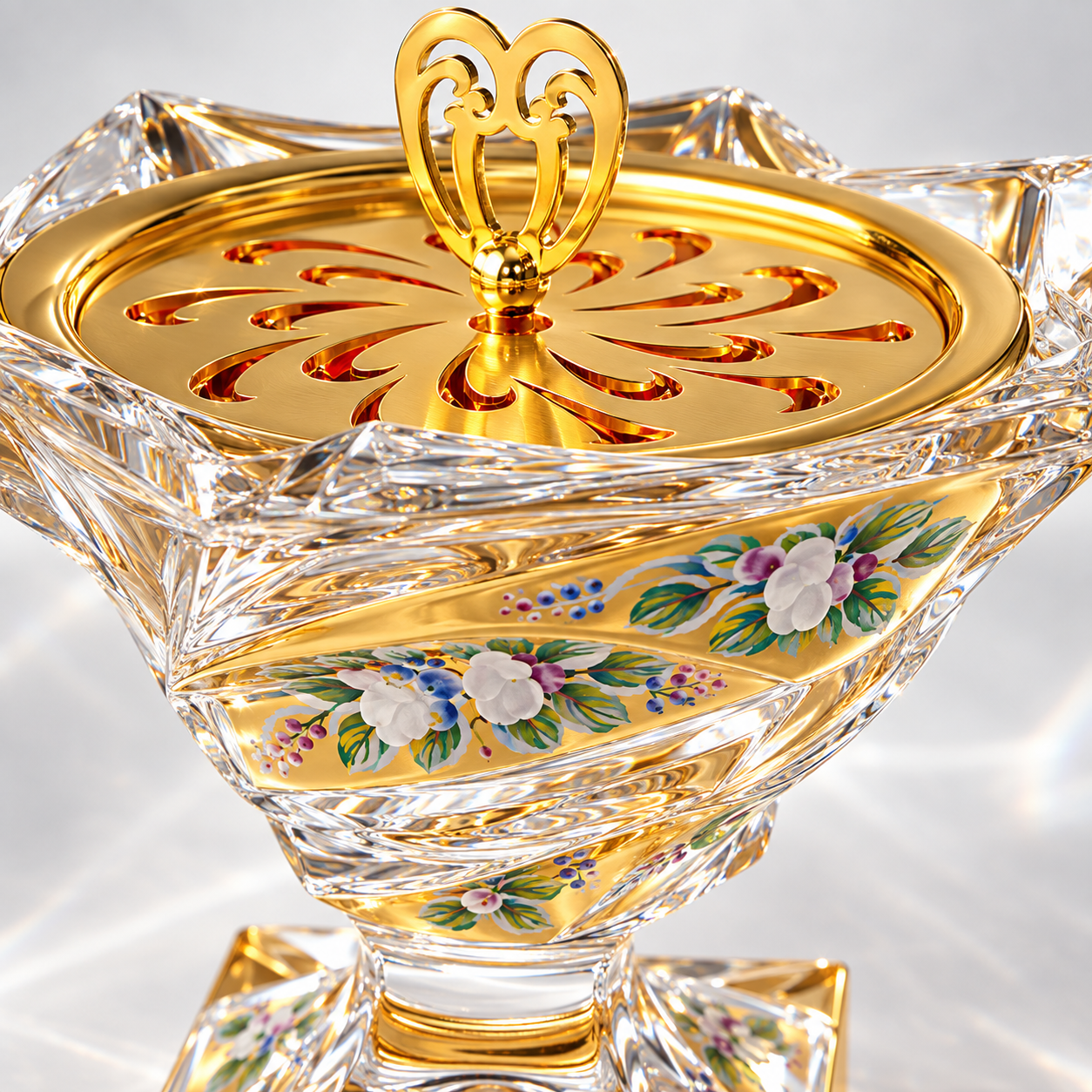 Tourbillon Crystal Incense Set, Close-up
