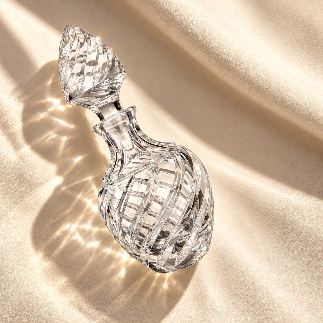 Atelier Swirl Perfume Flacon, Petite - Clear