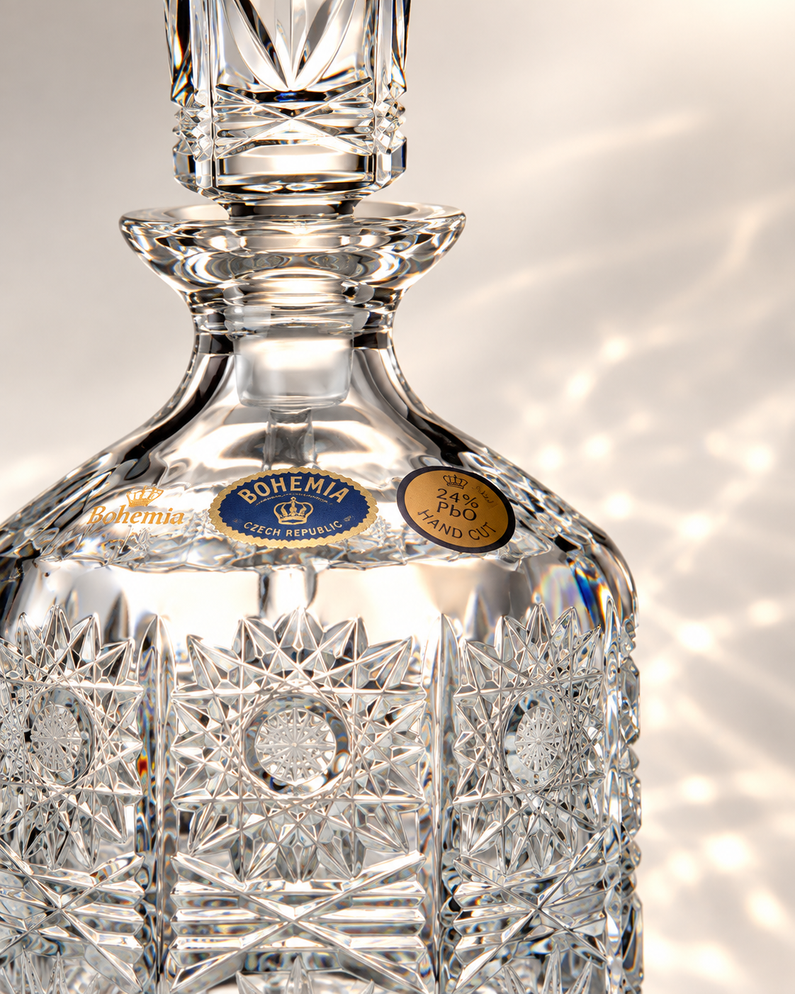 Grand Lace Perfume Decanter - Clear, Close-up